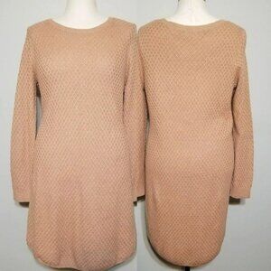 New Ann Taylor LOFT Camel Hair Knit Sweater Dress Tunic XL Tall Womens